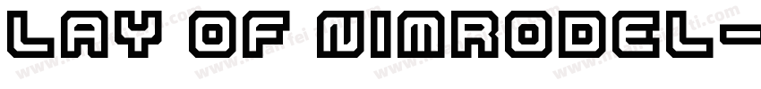 Lay of Nimrodel字体转换